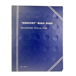 Whitman "Mercury" Head Dime Collection Folder 1916 to 1945
